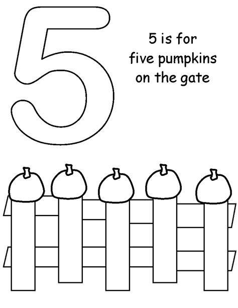 Free Printable Five Little Pumpkins Sitting On A Gate Printable ...