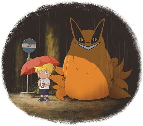 Naruto crossover with My Neighbor Totoro. This has me laughing so hard ...