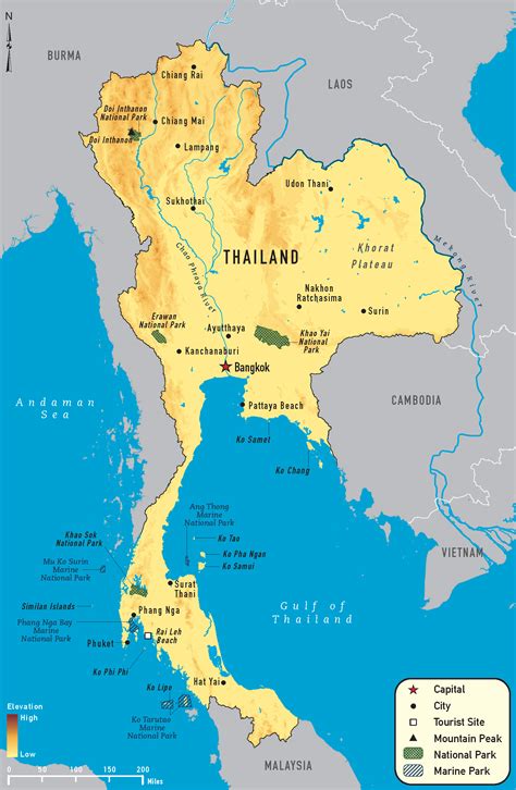 Thailand map