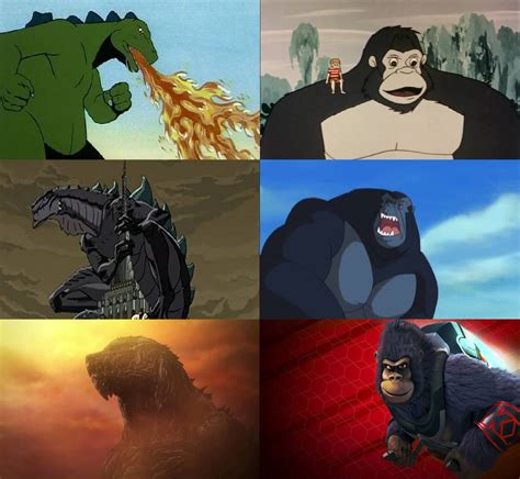 Godzilla and King Kong Cartoon Shows by MnstrFrc on DeviantArt