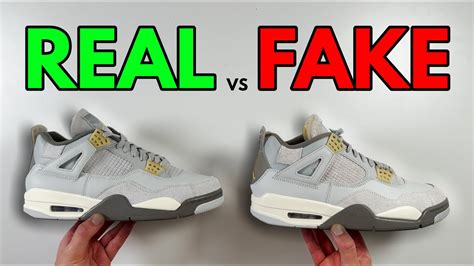 REAL VS FAKE! NIKE AIR JORDAN 4 CRAFT SNEAKER COMPARISON! - YouTube