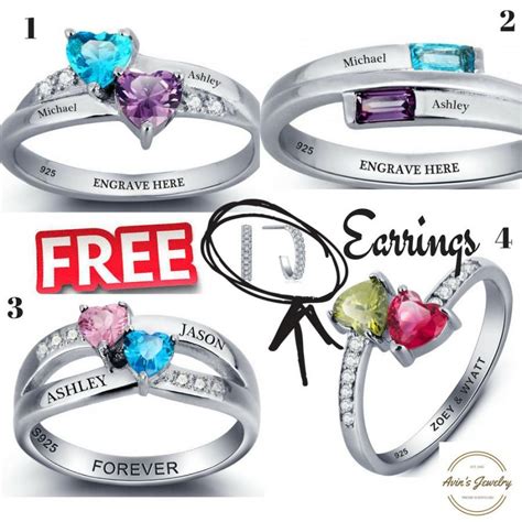 Engraved Promise Ring For Her, Couple Ring, His And Her Promise Ring ...