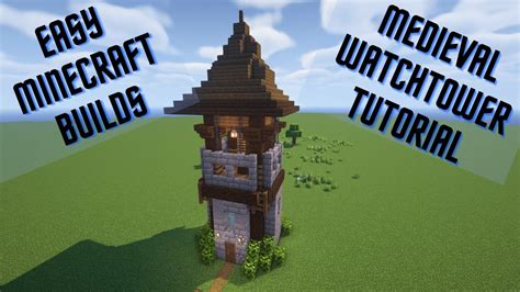 Easy Minecraft Builds: Medieval Watchtower Design #1 (Add to Your World ...