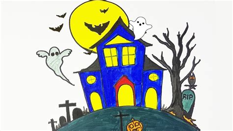 Haunted House Drawing at GetDrawings | Free download