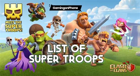 Clash of Clans Super Troops: Complete list, details and tips for using them