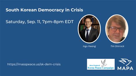 South Korean Democracy in Crisis 08-18-2023 – Massachusetts Peace Action