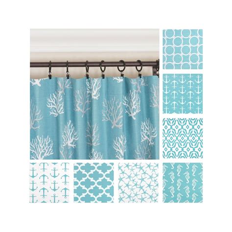 Aqua Blue Curtain Panels.Aqua Curtains.Nautical Curtains.Aqua