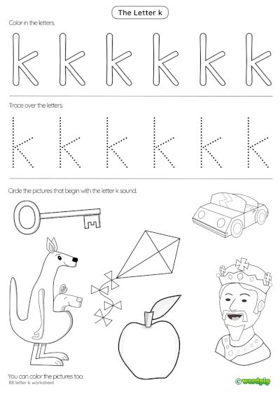 Letter K Worksheets For Preschool | Onvacationswall.com