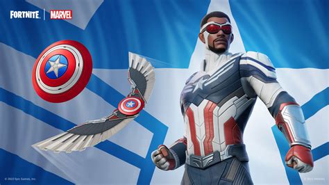 Captain America - Sam Wilson (MCU) and BriteStar Soar into Fortnite