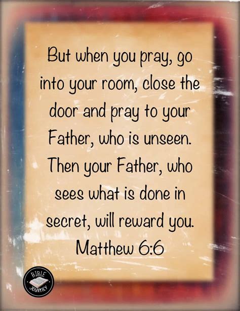 Matthew 6:6 NIV - Bible Verse Image