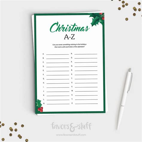 5 Fun Holiday Party Games for Adults Printable Christmas Games Bundle ...