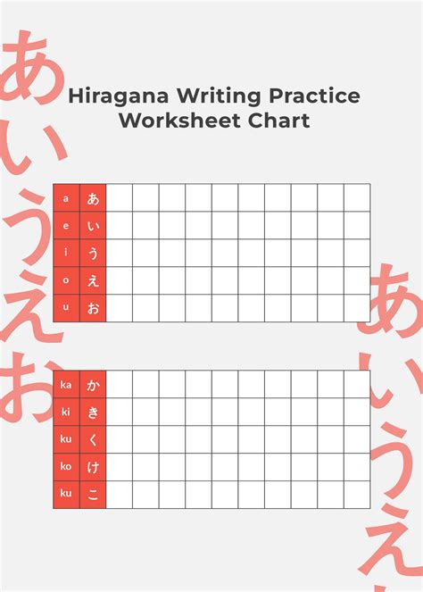 Hiragana Alphabet Chart in Illustrator, PDF - Download | Template.net