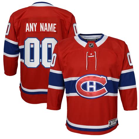 Youth Montreal Canadiens Red 2020/21 Home - Custom Premier Jersey