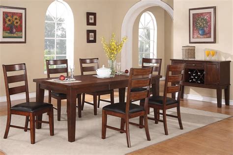 Extendable Dining Table Set 7 Pc | Affordable Home Furniture
