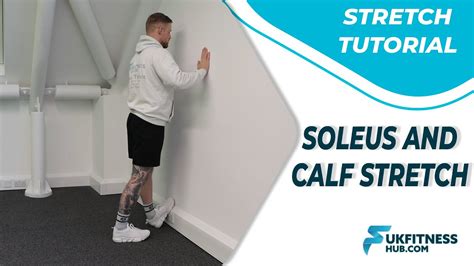 Stretch Tutorial: Standing Wall Soleus And Calf Stretch - YouTube