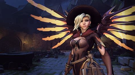 Free download | HD wallpaper: Overwatch Mercy Witch skin digital wallpaper, Mercy (Overwatch ...