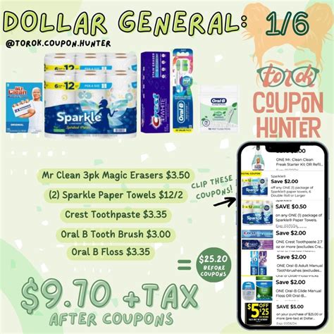 Best Dollar General DEALS & Coupons Saturday 1/6 - Torok Coupon Hunter