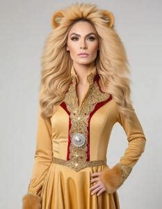 Lion Tamer Costume Female. Face Swap. Insert Your Face ID:969821