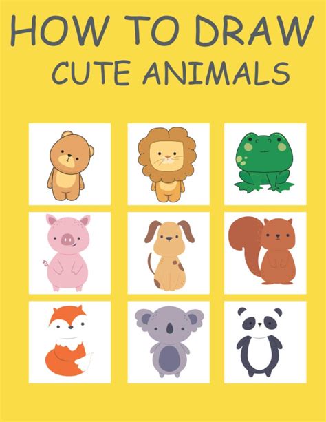 Buy how to draw cute animals: the drawing book for kids 365 daily things to draw,how to draw ...