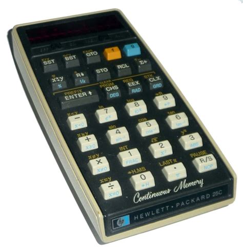 HP-25C programmable scientific/engineering calculator - Computing History