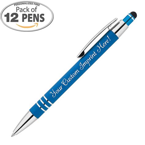 Personalized Pens - Hottie Rubberized Soft Touch Ballpoint Pen with Stylus tip is a stylish ...