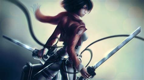 Mikasa Ackerman With Sword Wallpaper, HD Anime 4K Wallpapers, Images ...