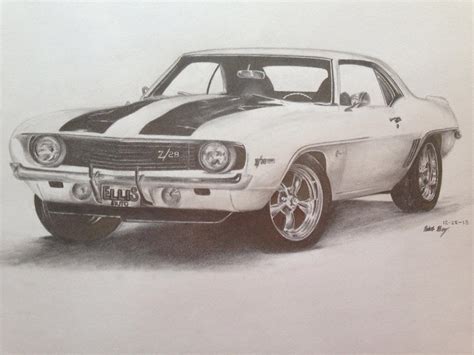 Chevy Camaro, 8 1/2x11 pencil by TheDilatedEye on DeviantArt