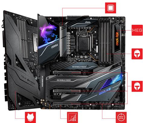 MSI MEG Z490 GODLIKE E-ATX Gaming Motherboard (10th Gen Intel Core, LGA 1200 Socket, DDR4, SLI ...