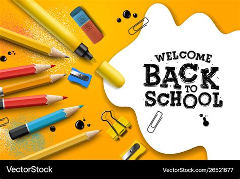 Welcome Back To School Banner Design