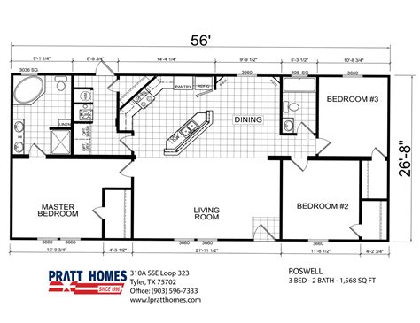 Floor Plans - Pratt Homes Mobile Home Floor Plans, House Floor Plans ...