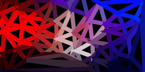 Light blue, red vector geometric polygonal design. 2942086 Vector Art ...