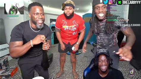 Kai Cenat Druski & Kevin Hart FULL STREAM! 🔥| BIGLARRY REACTIONS - YouTube