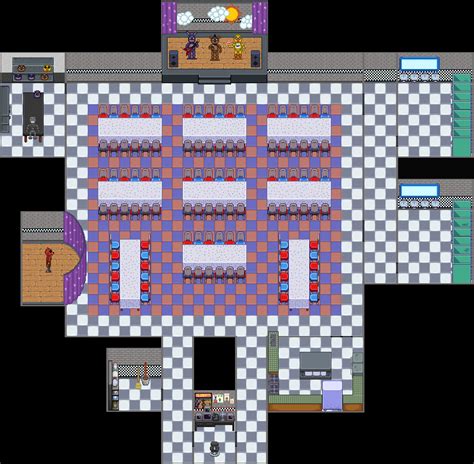 FNAF 1 Map Sprited : fivenightsatfreddys