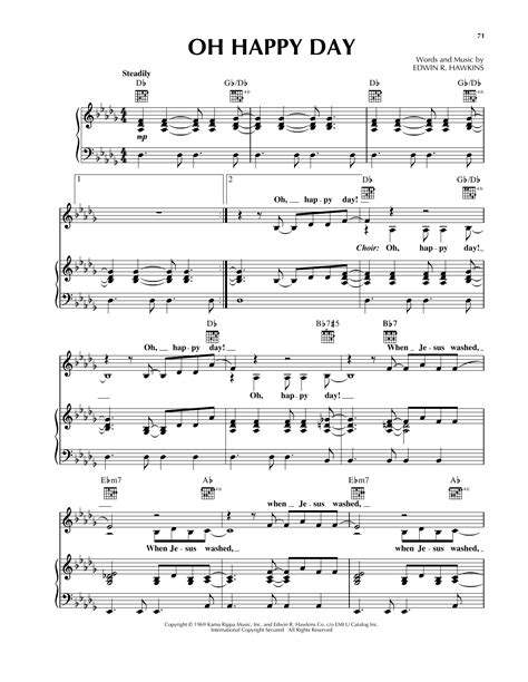 Actualizar 98+ imagem happy day sheet music - br.thptnganamst.edu.vn