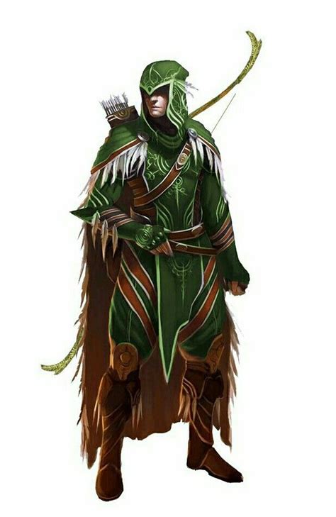 Elf Male Ranger - Pathfinder PFRPG DND D&D d20 fantasy Fantasy Male, Dark Fantasy, Heroic ...