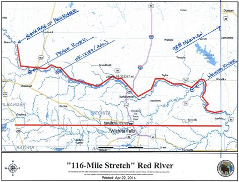 Red River Map USA | Printable Map Of USA