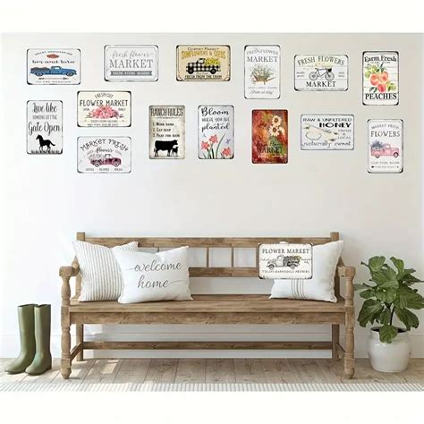 Vintage Metal Sign Wall Art Home - Temu