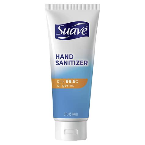 24 Suave Hand Sanitizer 3 Fl. oz Squeeze Tubes - Clear Gel - 1 Case