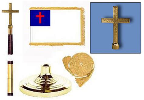 Deluxe Christian Flag Set - FlagCenter.com