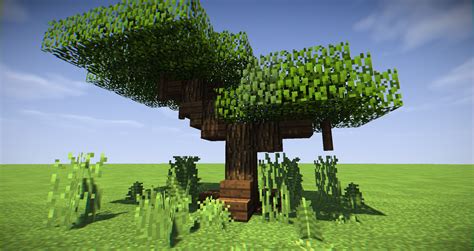 If you're lazy like me, acacia trees are great for custom trees. : r/Minecraft