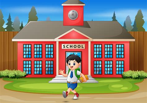 Boy Going To School Vector Art, Icons, and Graphics for Free Download