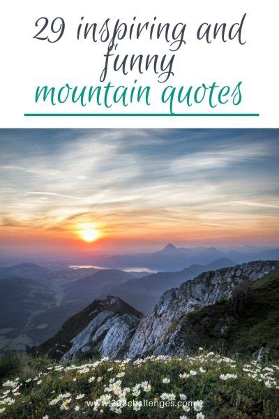 29 inspiring and funny mountain quotes - 203Challenges