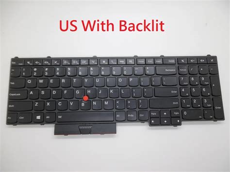 Laptop keyboard for Lenovo For Thinkpad P50 English US SN20H35238 ...