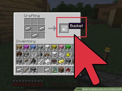 How to Make a Bucket in Minecraft: 8 Steps (with Pictures)