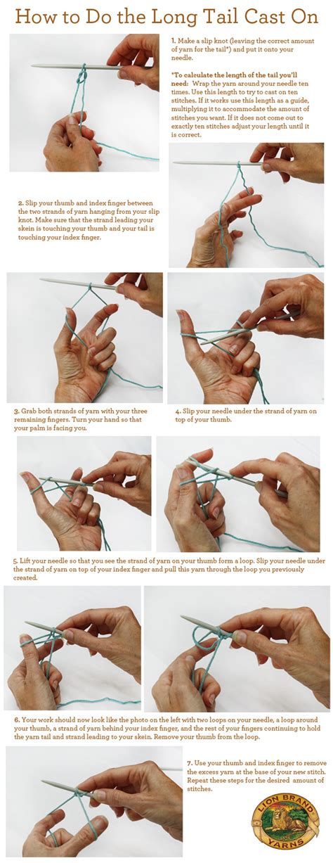 How to Do the Long Tail Cast On | Lion Brand Notebook