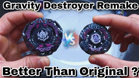 Gravity Destroyer Burst Remake Beyblade Review | Original Vs Fake - YouTube