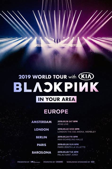 BLACKPINK WORLD TOUR IN EUROPE | Tour posters, Concert posters, Tours