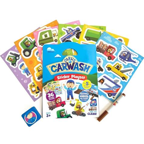 Super Simple Carl's Carwash Sticker Playset - Etsy