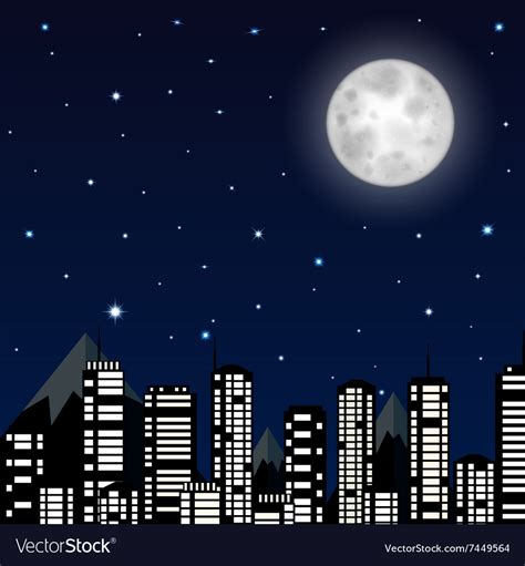 Background of night sky Royalty Free Vector Image