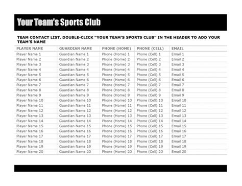 Volunteer shift schedule